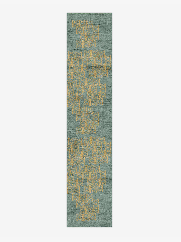 Gilda  Runner Hand Knotted Bamboo Silk Custom Rug by Rug Artisan