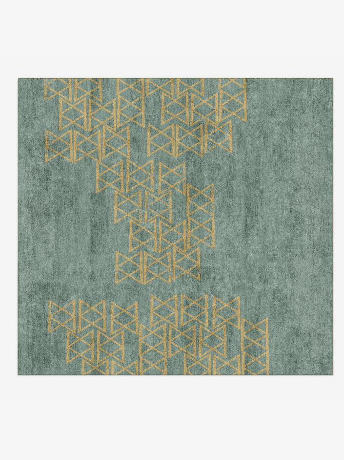 Gilda  Square Hand Knotted Bamboo Silk Custom Rug by Rug Artisan