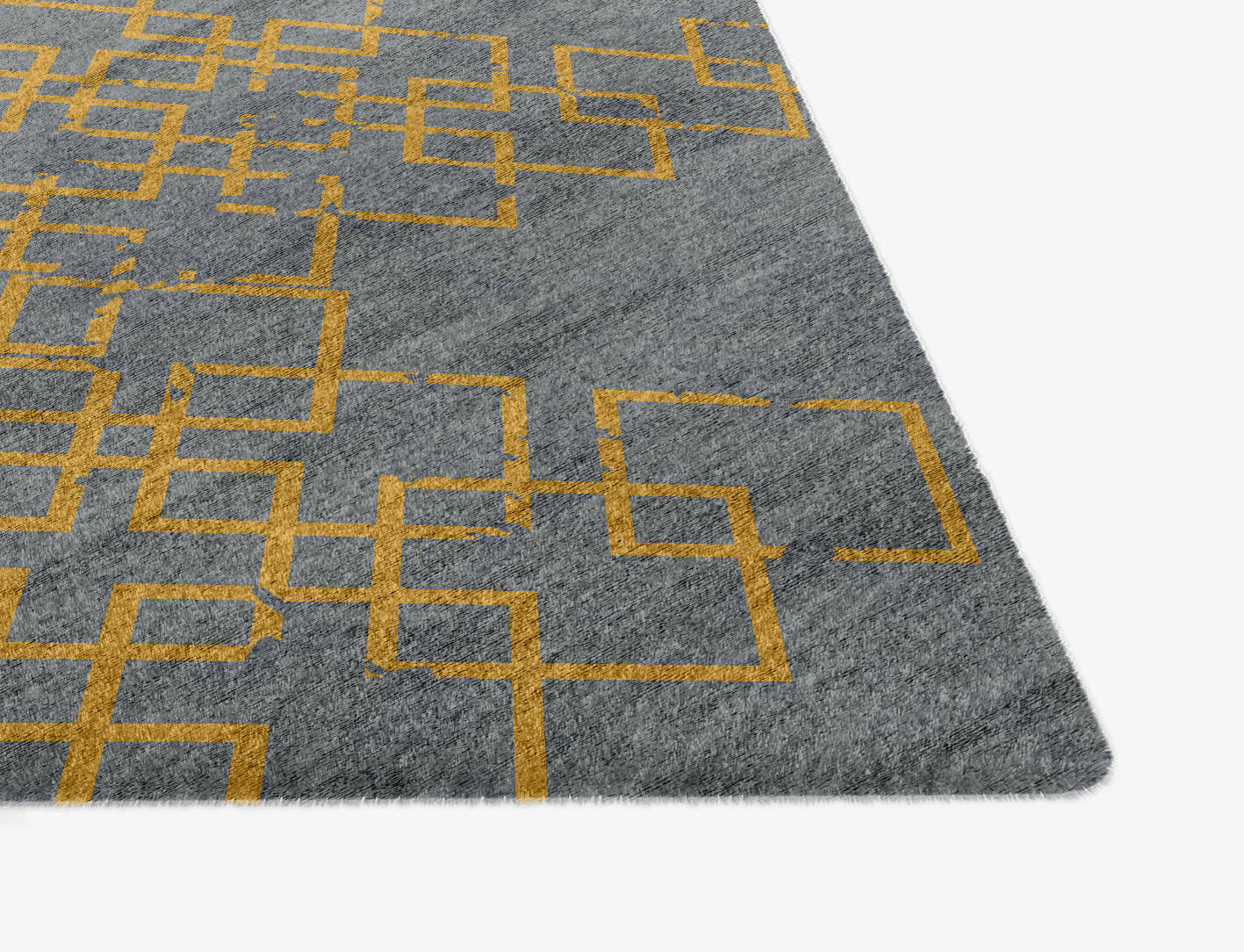 Gilt  Ogee Hand Knotted Bamboo Silk Custom Rug by Rug Artisan