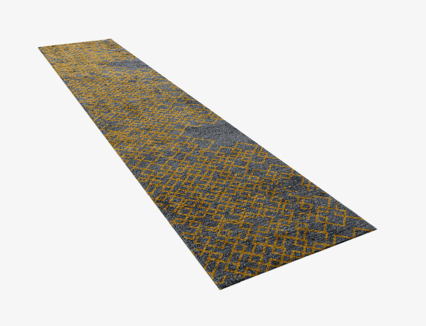 Gilt  Runner Hand Knotted Bamboo Silk Custom Rug by Rug Artisan