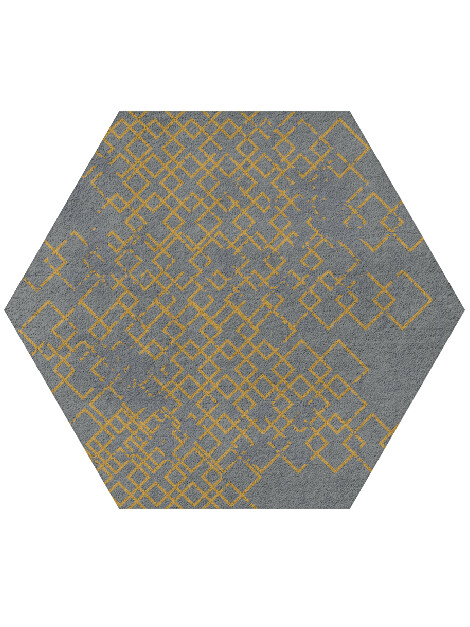 Gilt  Hexagon Hand Tufted Pure Wool Custom Rug by Rug Artisan