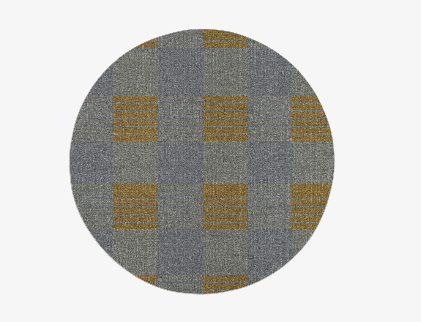 Gin&Tonic Geometric Round Flatweave New Zealand Wool Custom Rug by Rug Artisan