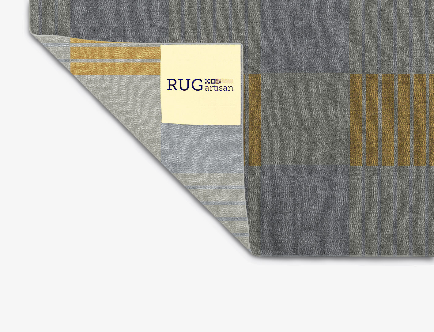 Gin&Tonic Geometric Square Flatweave New Zealand Wool Custom Rug by Rug Artisan