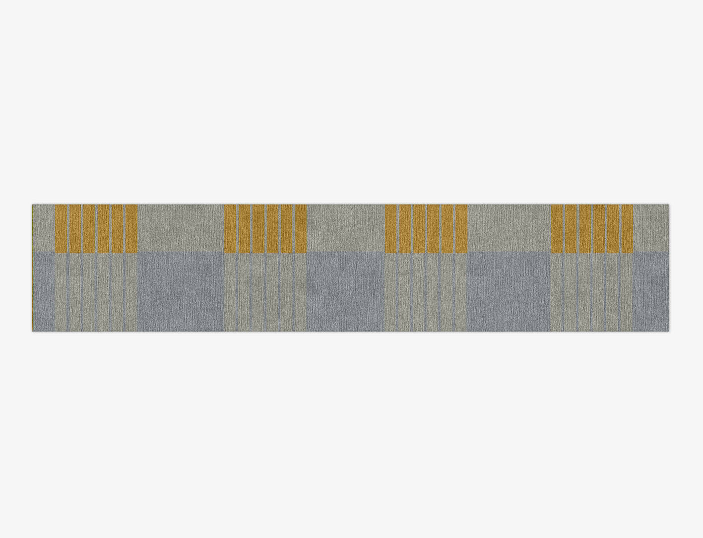 Gin&Tonic Geometric Runner Hand Knotted Tibetan Wool Custom Rug by Rug Artisan