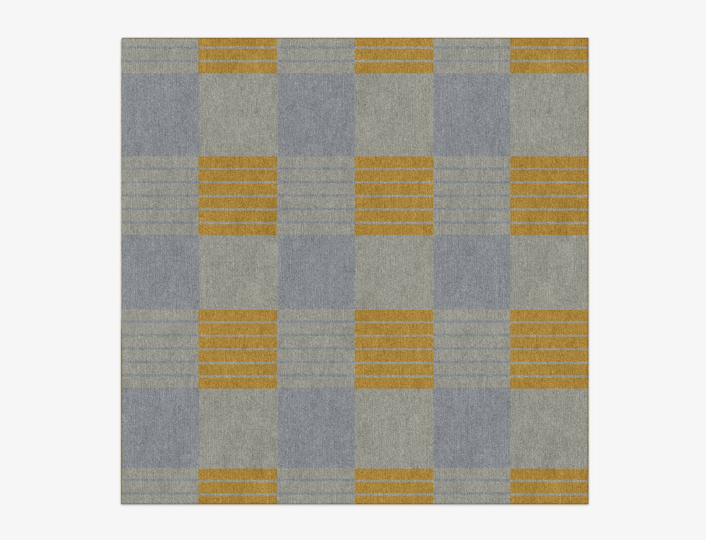 Gin&Tonic Geometric Square Hand Knotted Tibetan Wool Custom Rug by Rug Artisan
