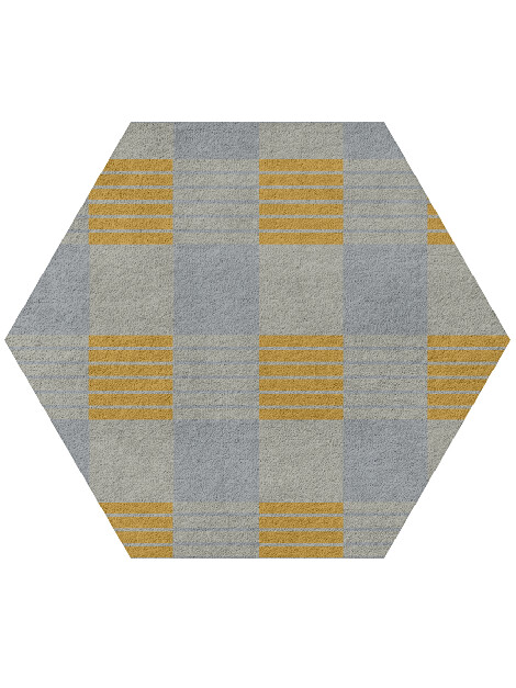 Gin&Tonic Geometric Hexagon Hand Tufted Pure Wool Custom Rug by Rug Artisan