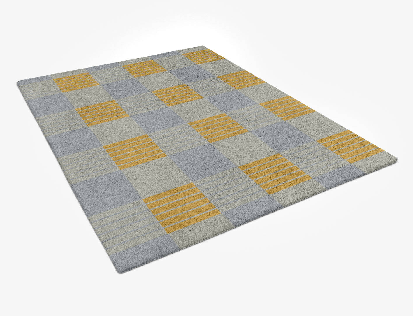 Gin&Tonic Geometric Rectangle Hand Tufted Pure Wool Custom Rug by Rug Artisan