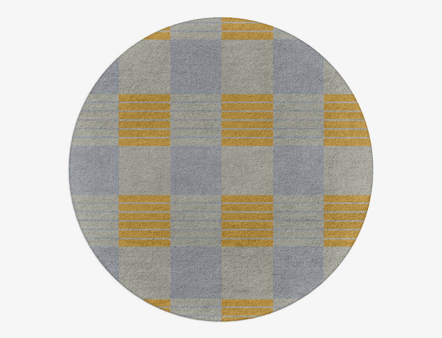 Gin&Tonic Geometric Round Hand Tufted Pure Wool Custom Rug by Rug Artisan