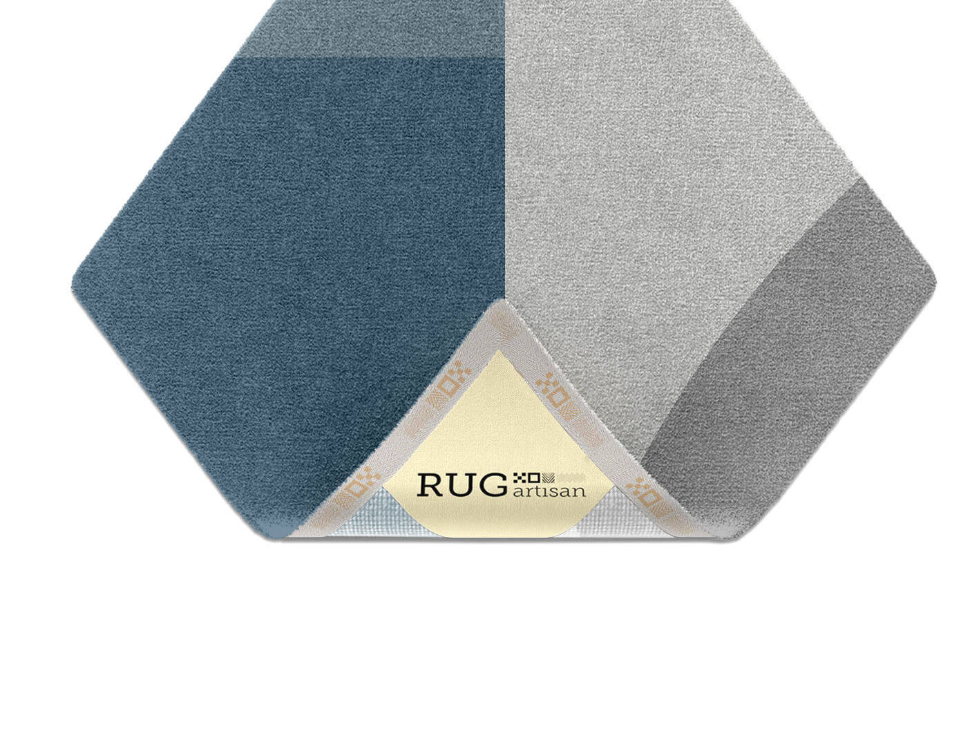 Glacial  Diamond Hand Knotted Tibetan Wool Custom Rug by Rug Artisan
