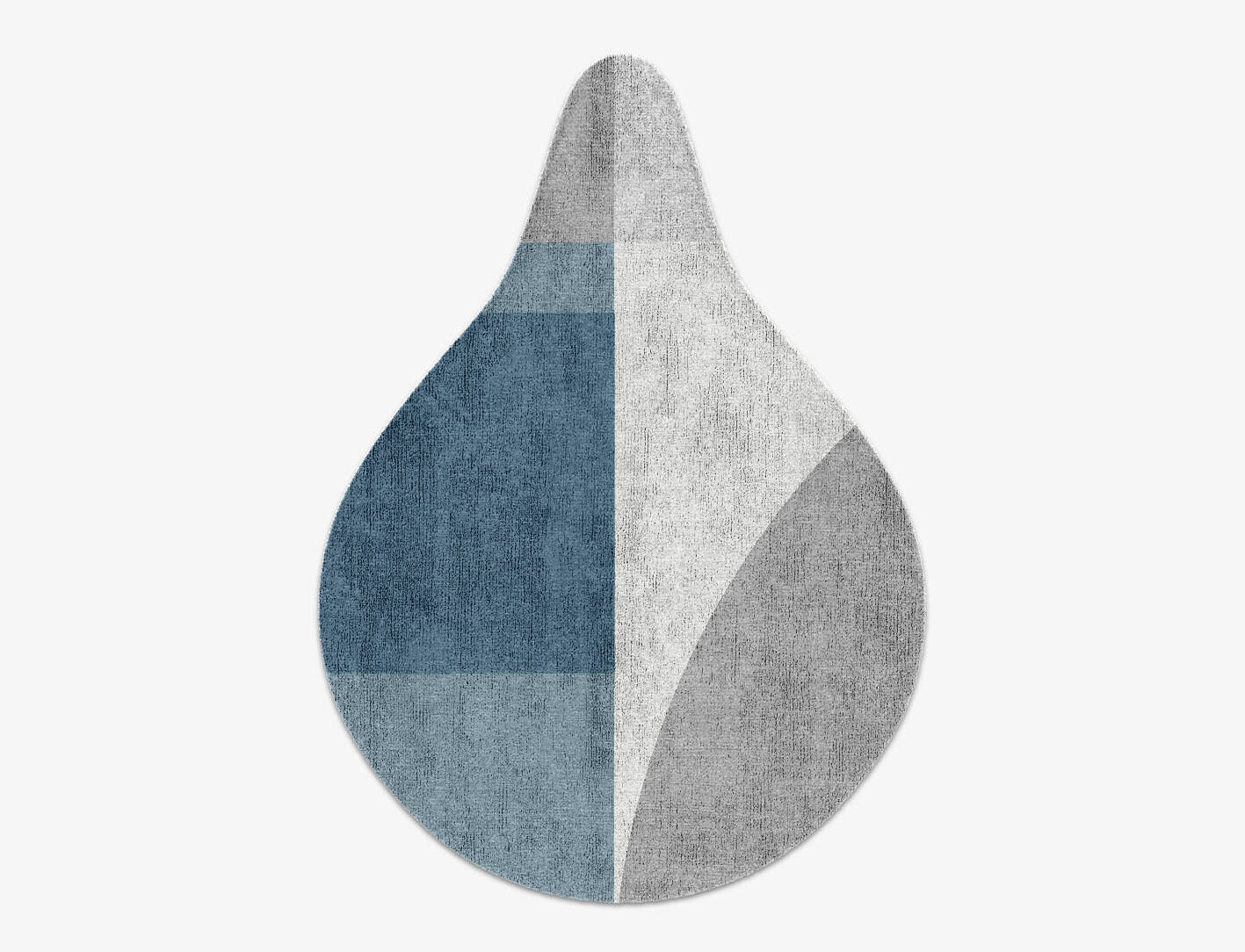 Glacial  Drop Hand Knotted Bamboo Silk Custom Rug by Rug Artisan