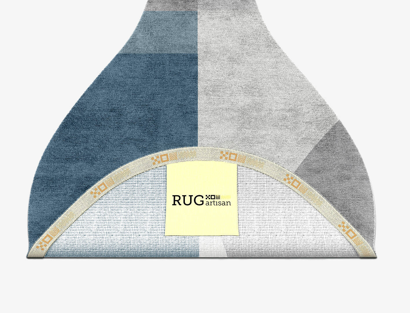 Glacial  Drop Hand Knotted Bamboo Silk Custom Rug by Rug Artisan