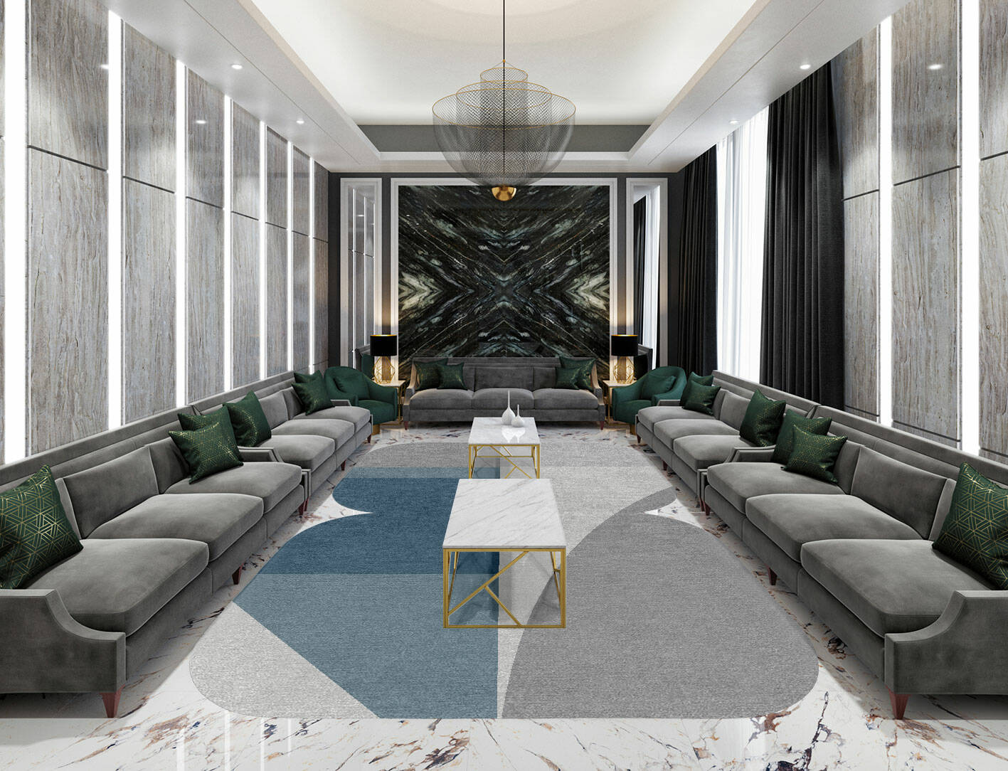 Glacial  Eight Hand Knotted Tibetan Wool Custom Rug by Rug Artisan