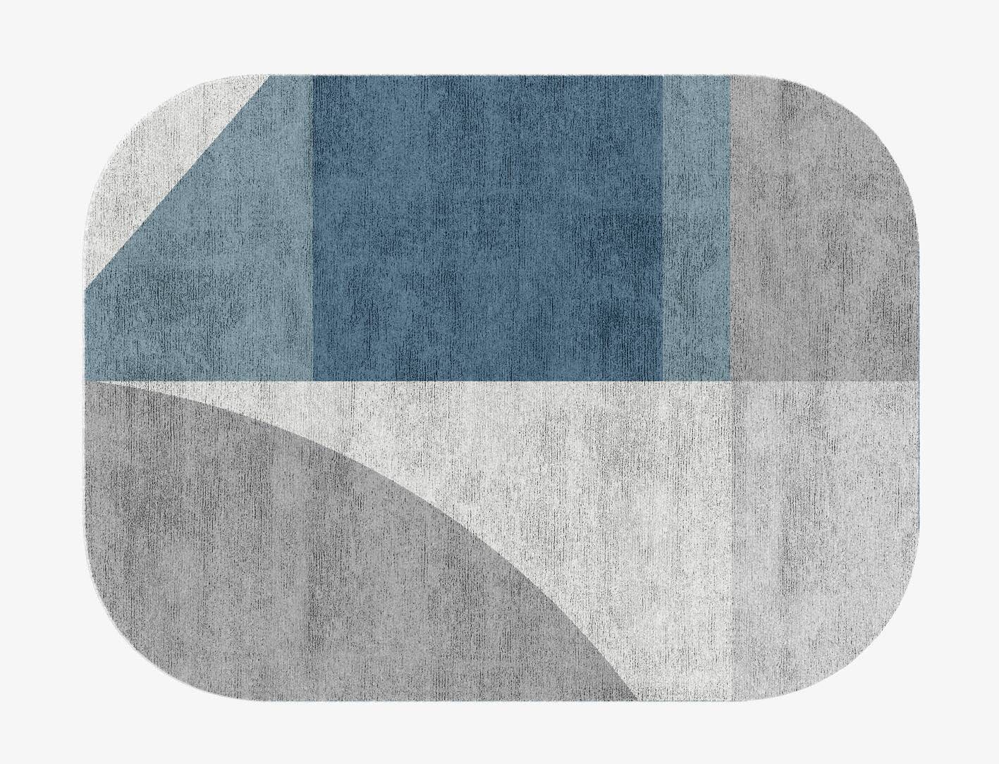 Glacial  Oblong Hand Knotted Bamboo Silk Custom Rug by Rug Artisan
