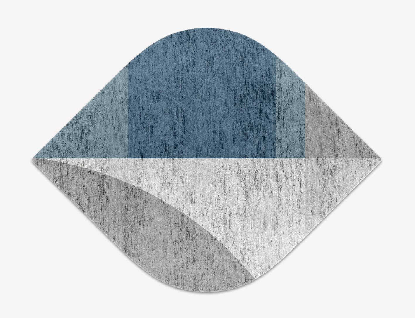 Glacial  Ogee Hand Knotted Bamboo Silk Custom Rug by Rug Artisan