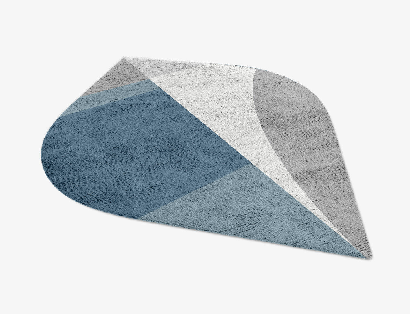 Glacial  Ogee Hand Knotted Bamboo Silk Custom Rug by Rug Artisan