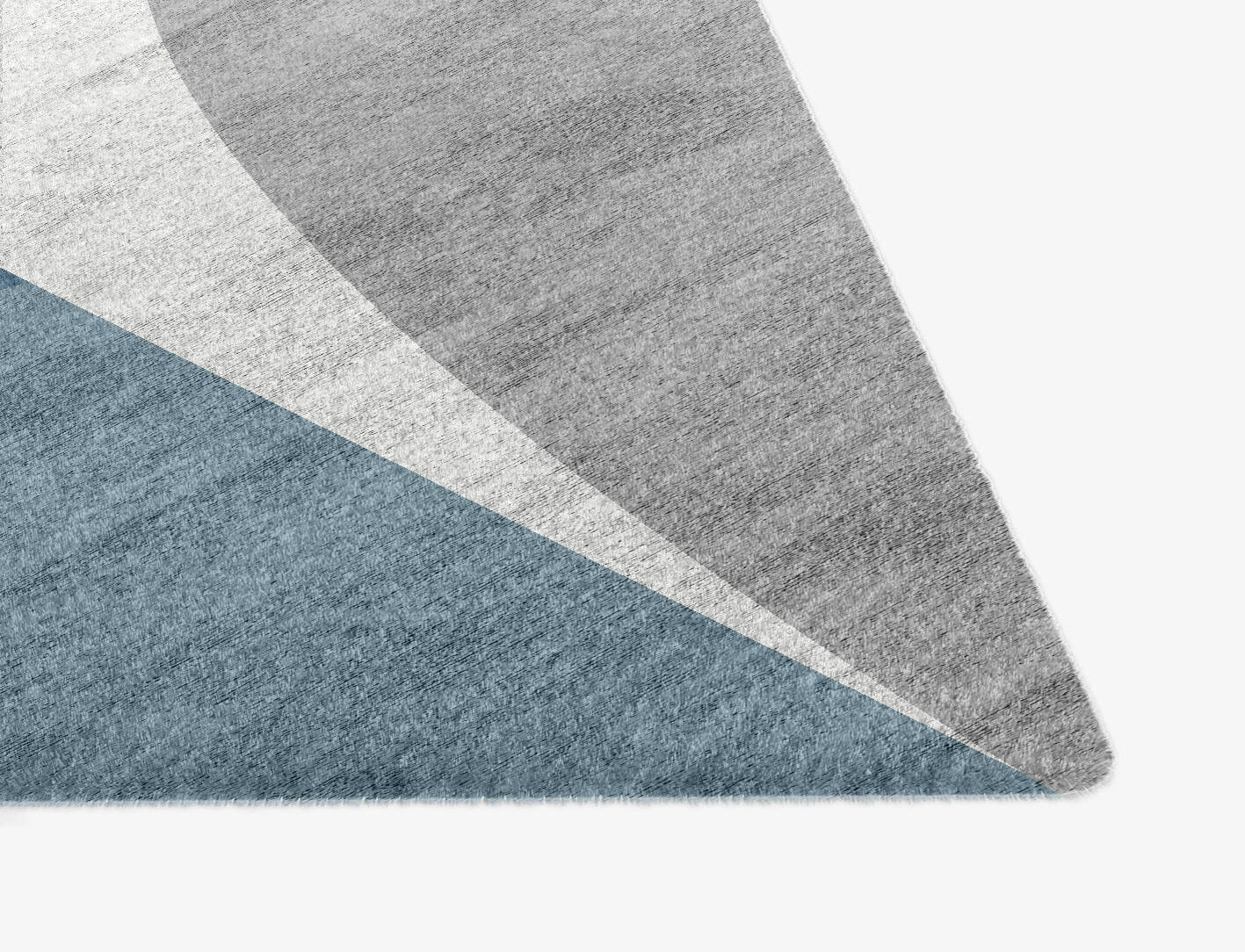 Glacial  Ogee Hand Knotted Bamboo Silk Custom Rug by Rug Artisan