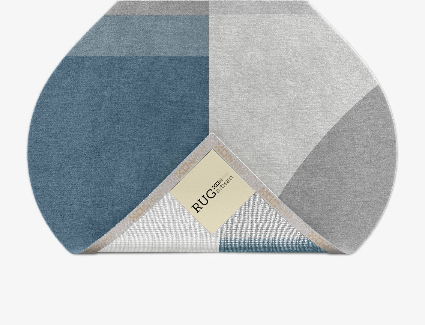 Glacial  Ogee Hand Knotted Tibetan Wool Custom Rug by Rug Artisan