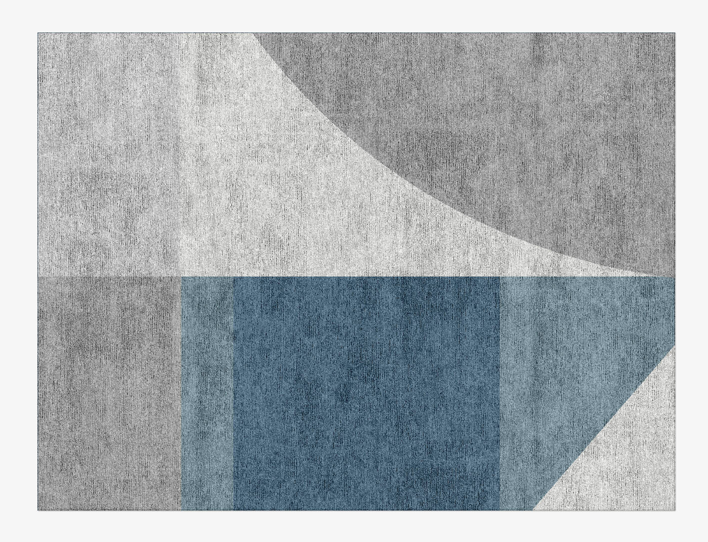 Glacial  Rectangle Hand Knotted Bamboo Silk Custom Rug by Rug Artisan