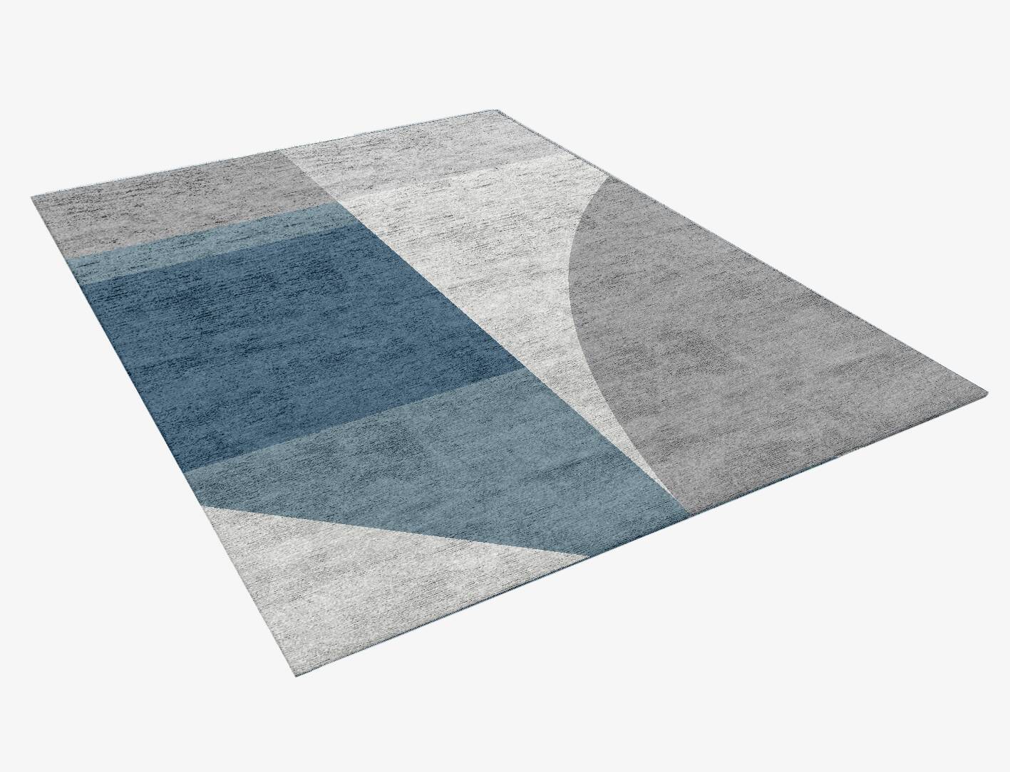 Glacial  Rectangle Hand Knotted Bamboo Silk Custom Rug by Rug Artisan