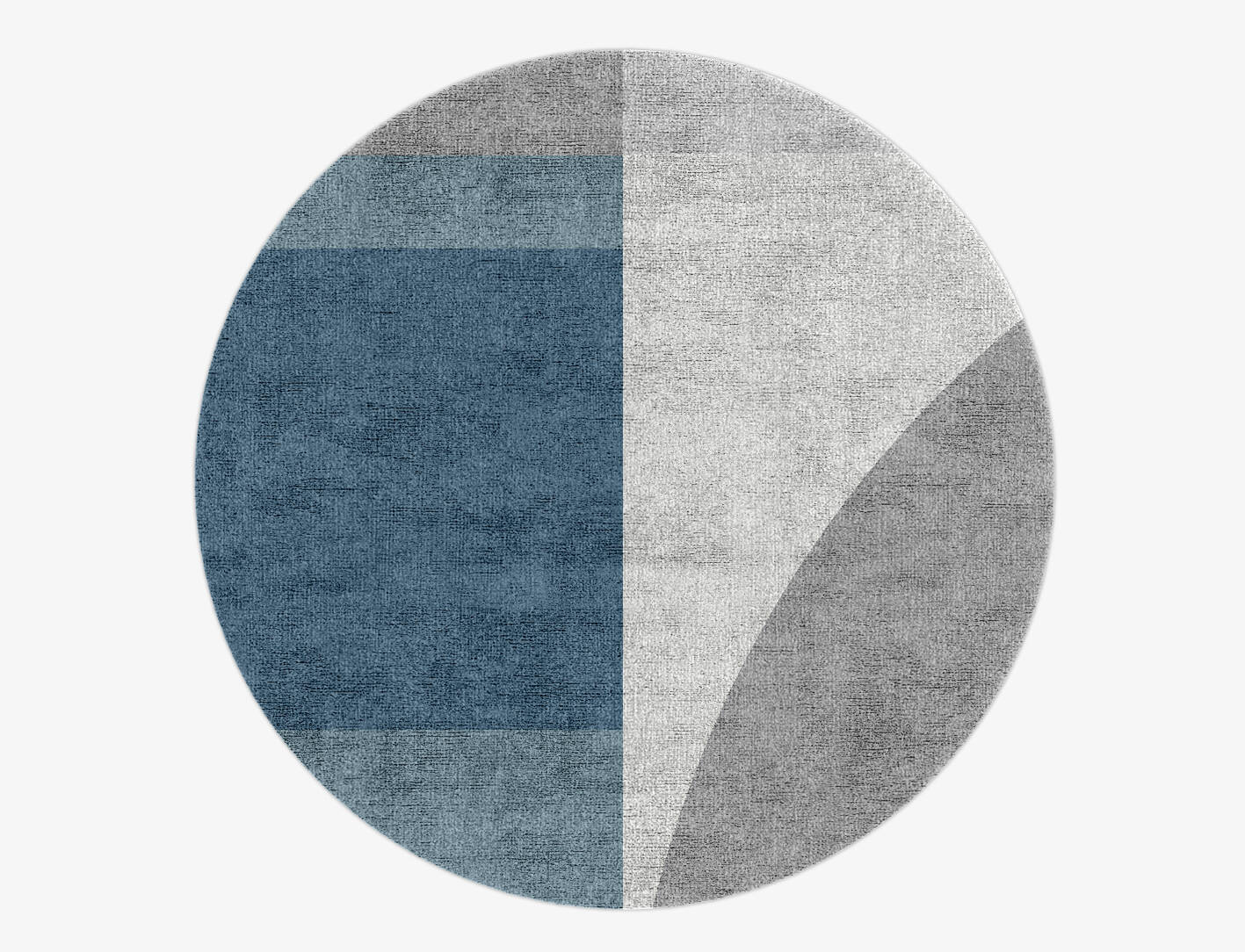 Glacial  Round Hand Knotted Bamboo Silk Custom Rug by Rug Artisan