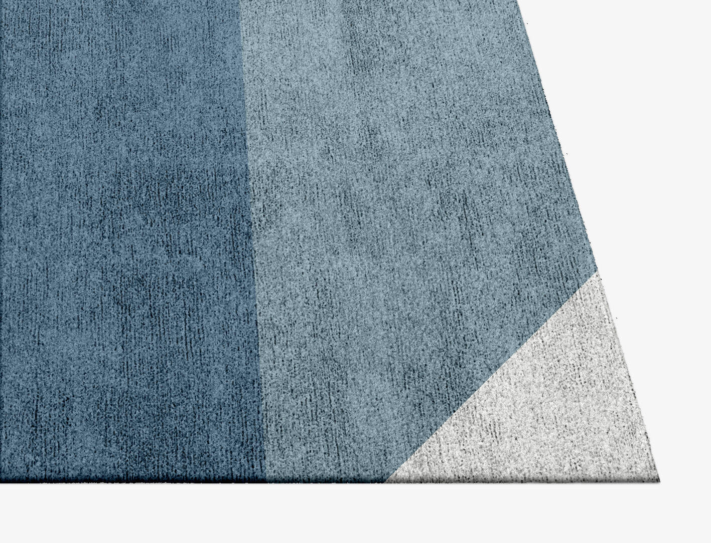 Glacial  Square Hand Knotted Bamboo Silk Custom Rug by Rug Artisan