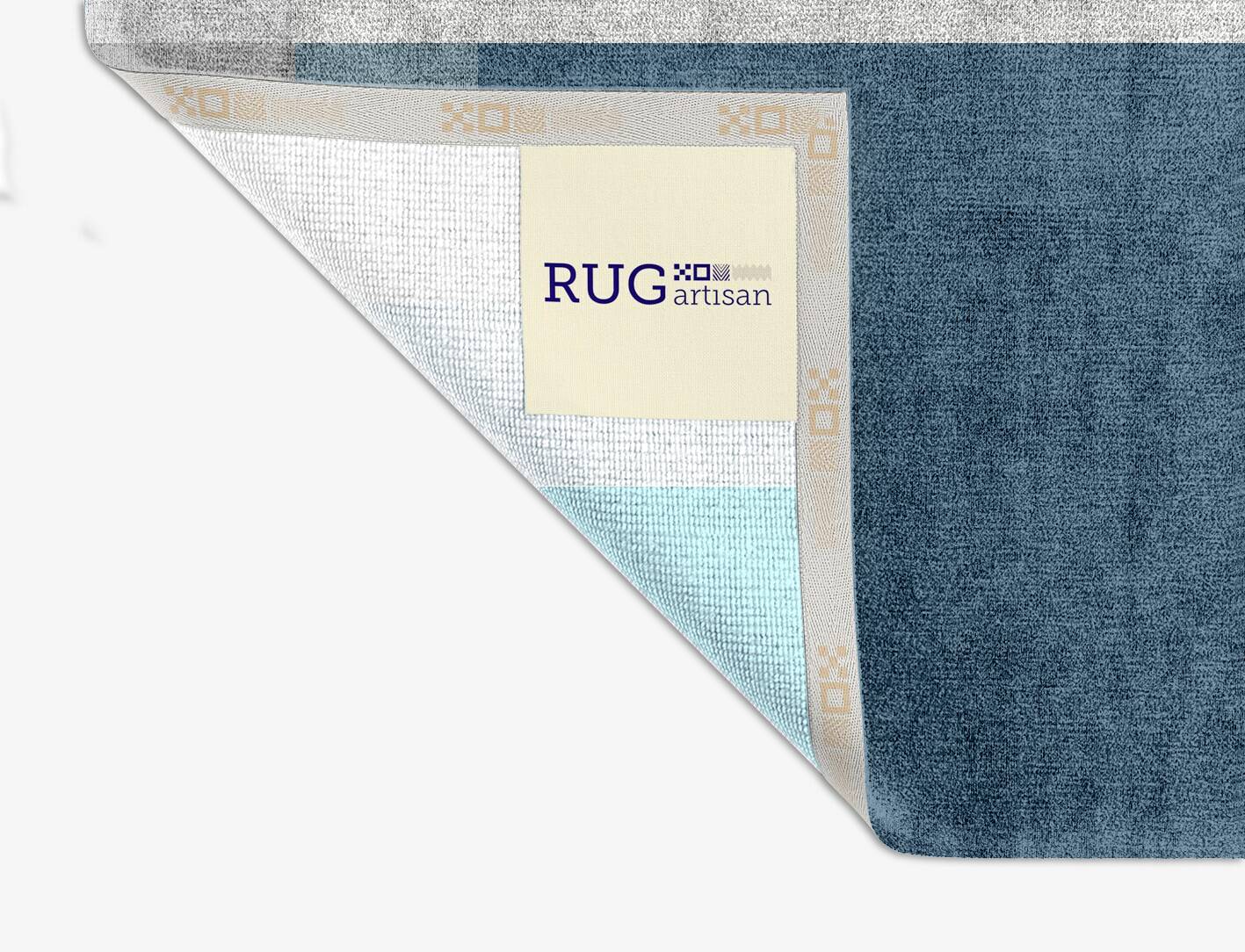 Glacial  Square Hand Knotted Bamboo Silk Custom Rug by Rug Artisan