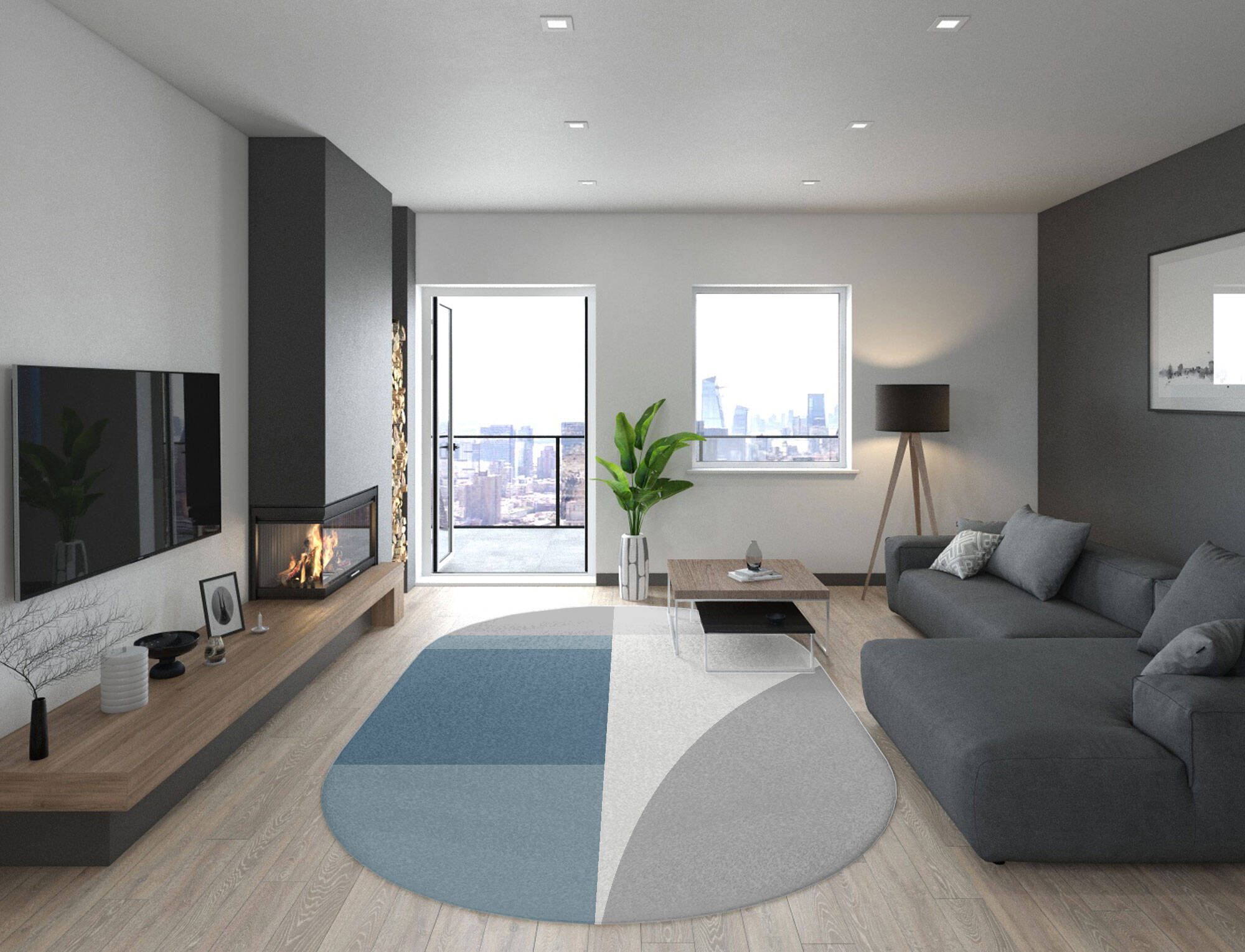 Glacial  Capsule Hand Tufted Pure Wool Custom Rug by Rug Artisan