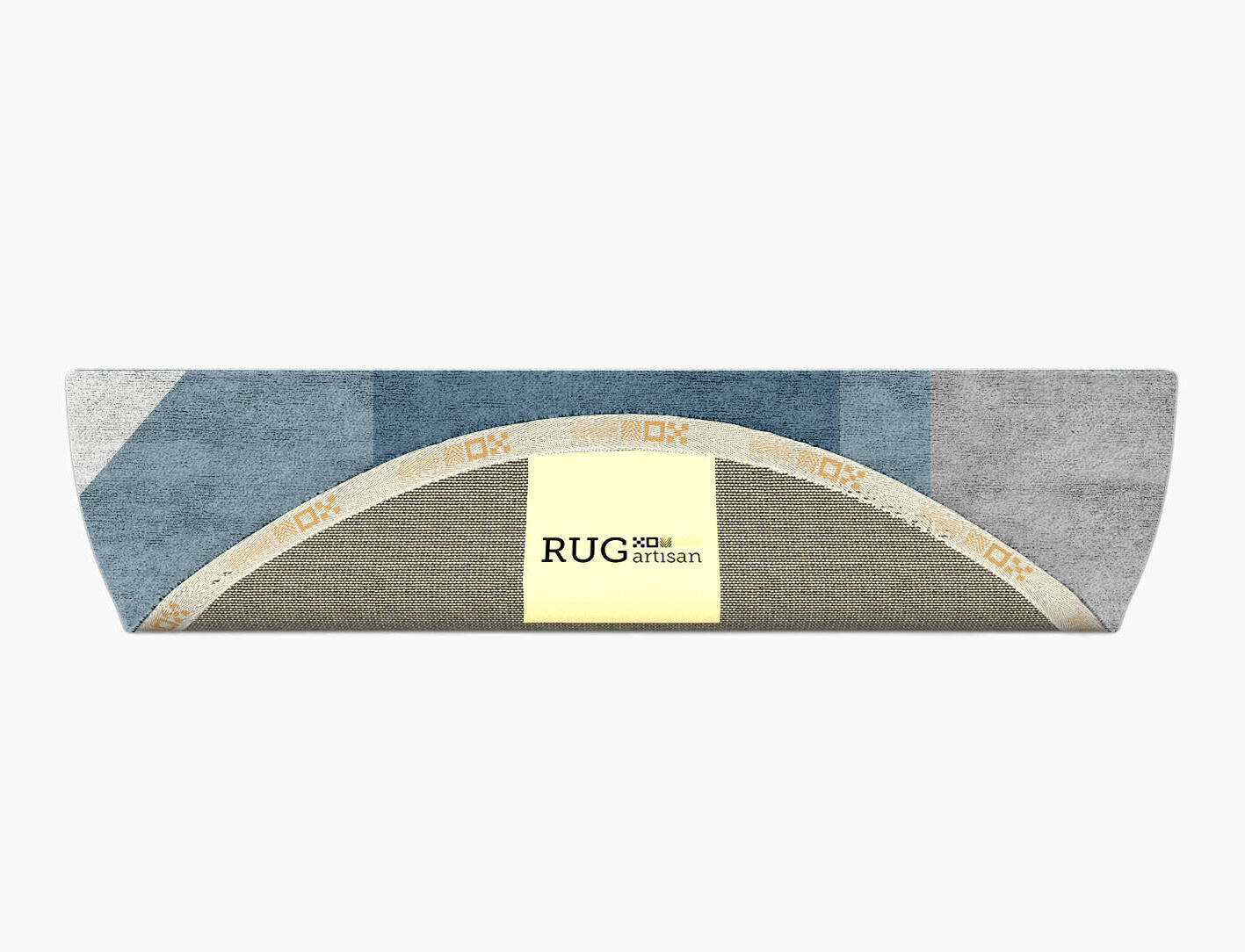 Glacial  Halfmoon Hand Tufted Bamboo Silk Custom Rug by Rug Artisan