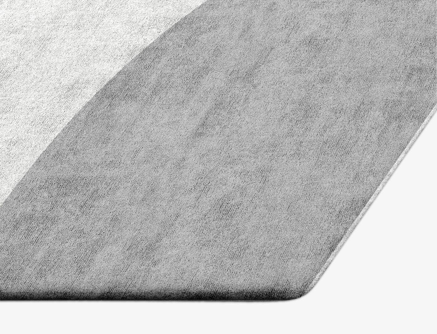 Glacial  Hexagon Hand Tufted Bamboo Silk Custom Rug by Rug Artisan