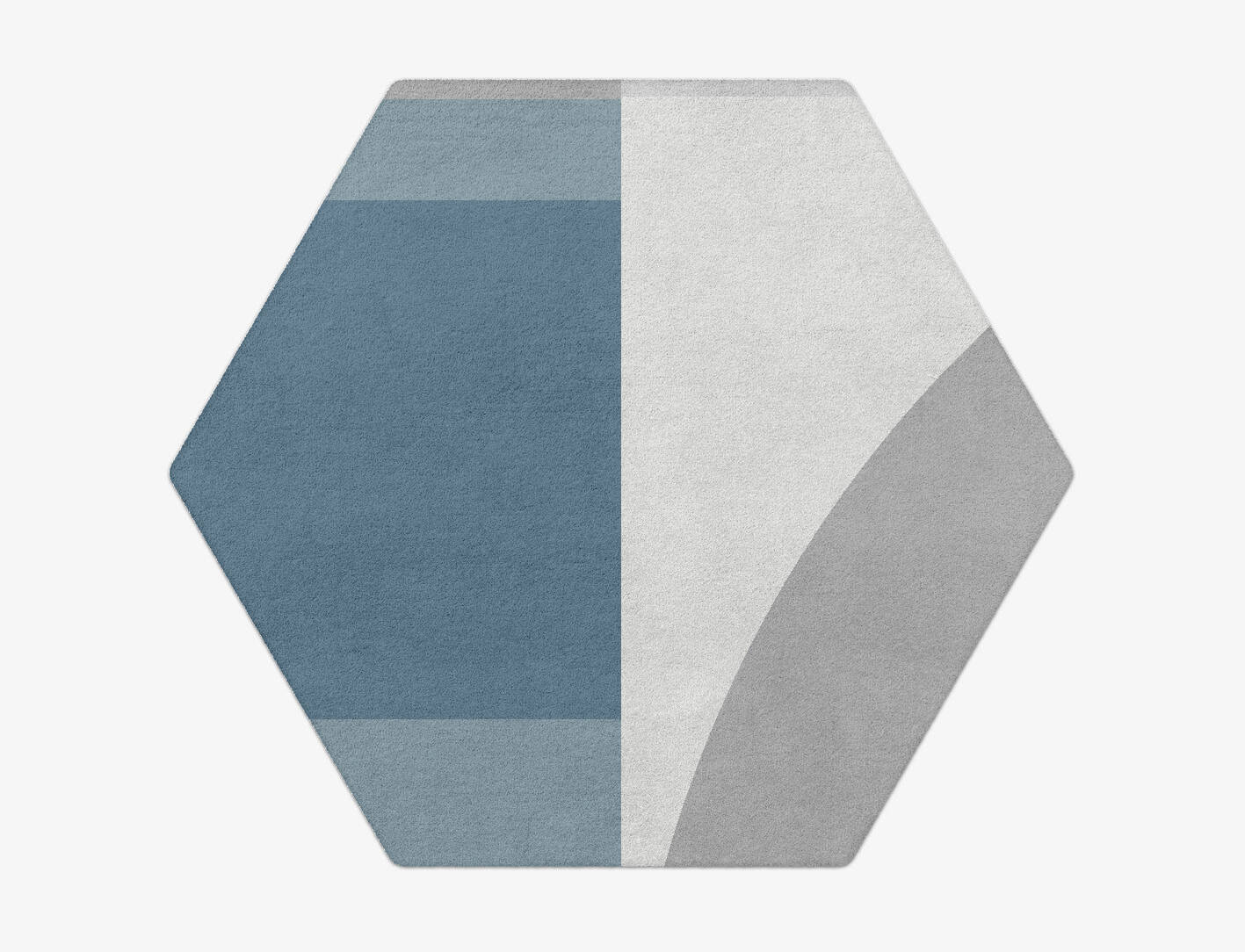 Glacial  Hexagon Hand Tufted Pure Wool Custom Rug by Rug Artisan