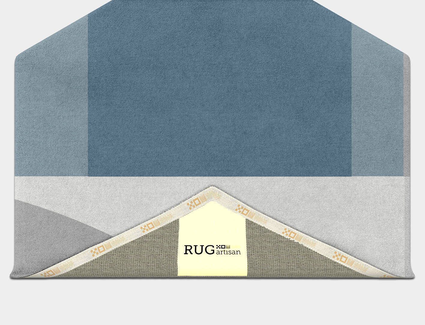 Glacial  Hexagon Hand Tufted Pure Wool Custom Rug by Rug Artisan