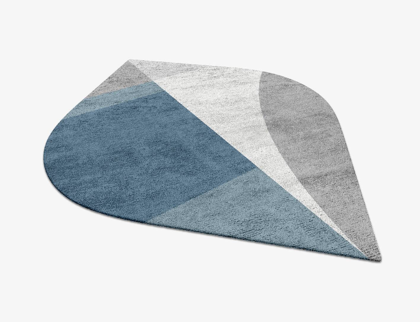 Glacial  Ogee Hand Tufted Bamboo Silk Custom Rug by Rug Artisan