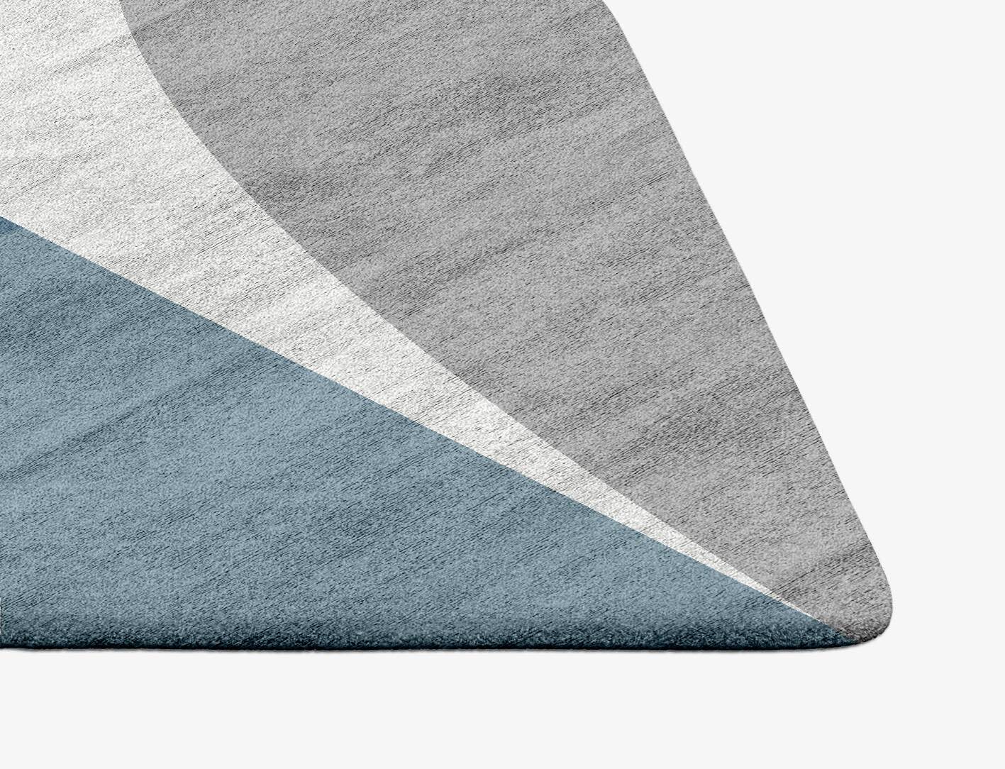 Glacial  Ogee Hand Tufted Bamboo Silk Custom Rug by Rug Artisan