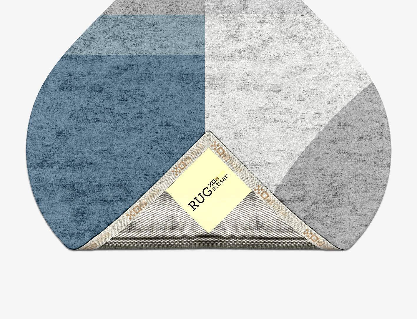 Glacial  Ogee Hand Tufted Bamboo Silk Custom Rug by Rug Artisan