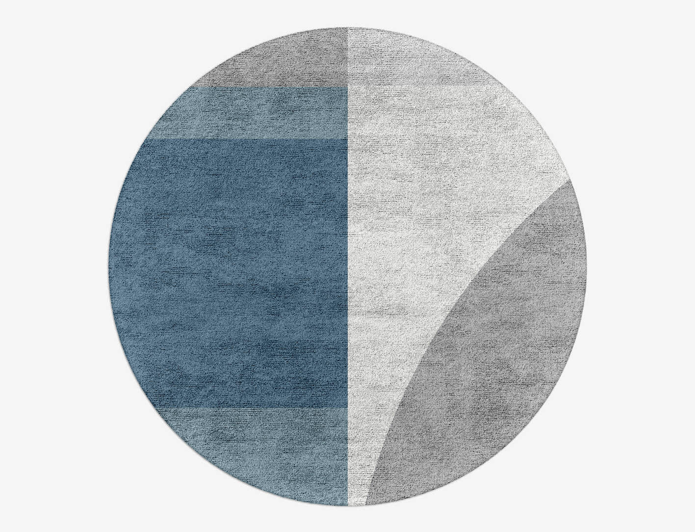 Glacial  Round Hand Tufted Bamboo Silk Custom Rug by Rug Artisan