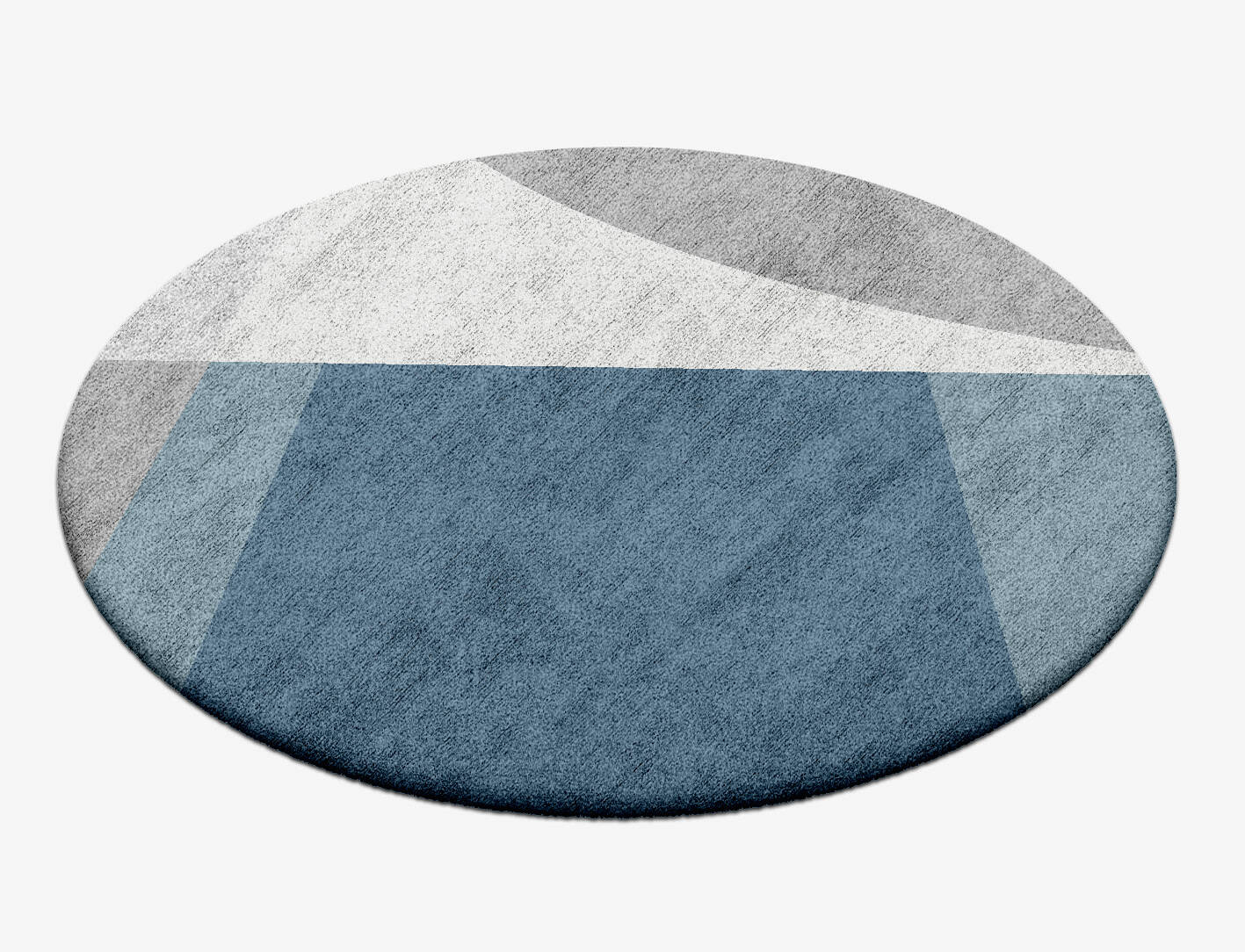 Glacial  Round Hand Tufted Bamboo Silk Custom Rug by Rug Artisan