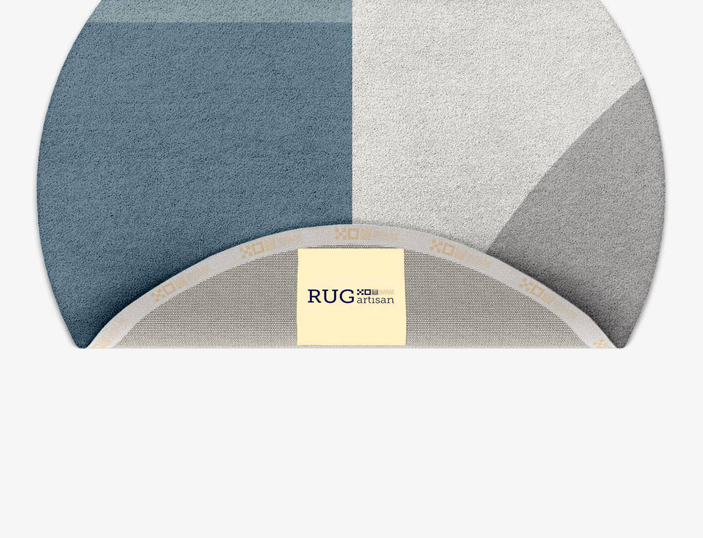Glacial  Round Hand Tufted Pure Wool Custom Rug by Rug Artisan