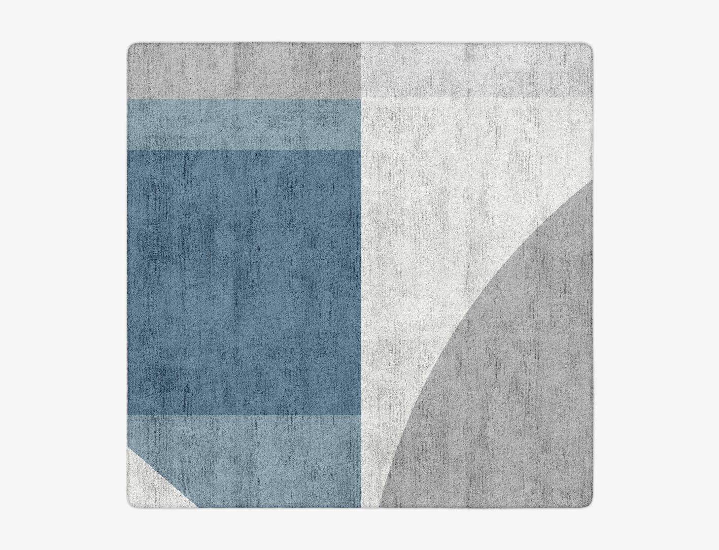 Glacial  Square Hand Tufted Bamboo Silk Custom Rug by Rug Artisan