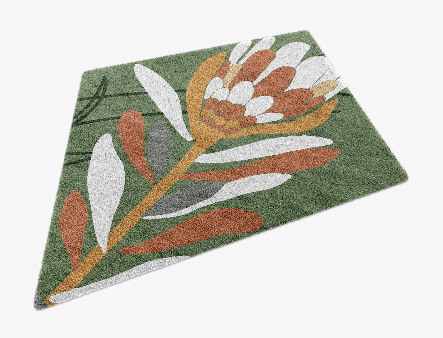 Gladdon Field of Flowers Diamond Hand Knotted Bamboo Silk Custom Rug by Rug Artisan