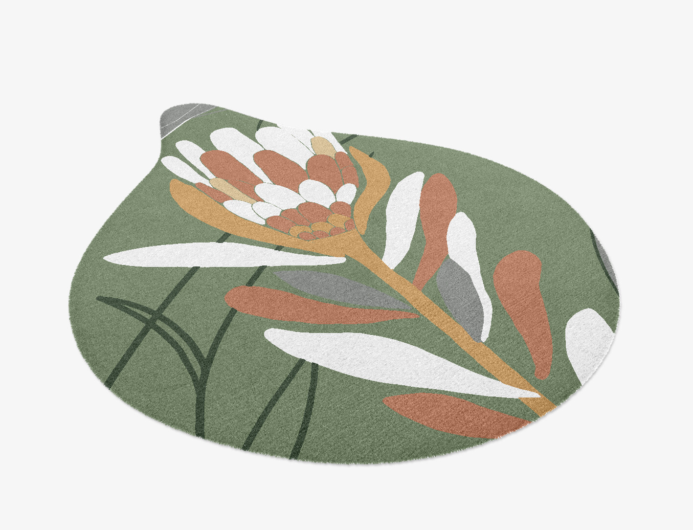 Gladdon Field of Flowers Drop Hand Knotted Tibetan Wool Custom Rug by Rug Artisan