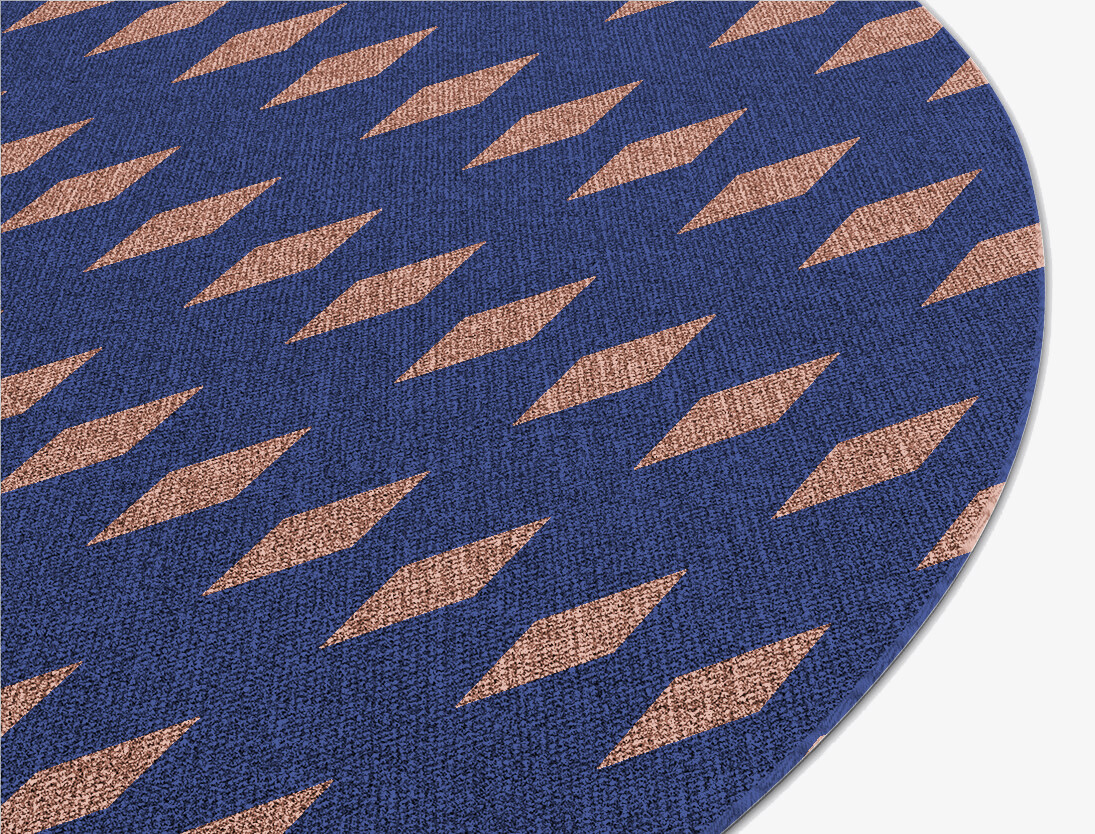Glen Geometric Oval Outdoor Recycled Yarn Custom Rug by Rug Artisan