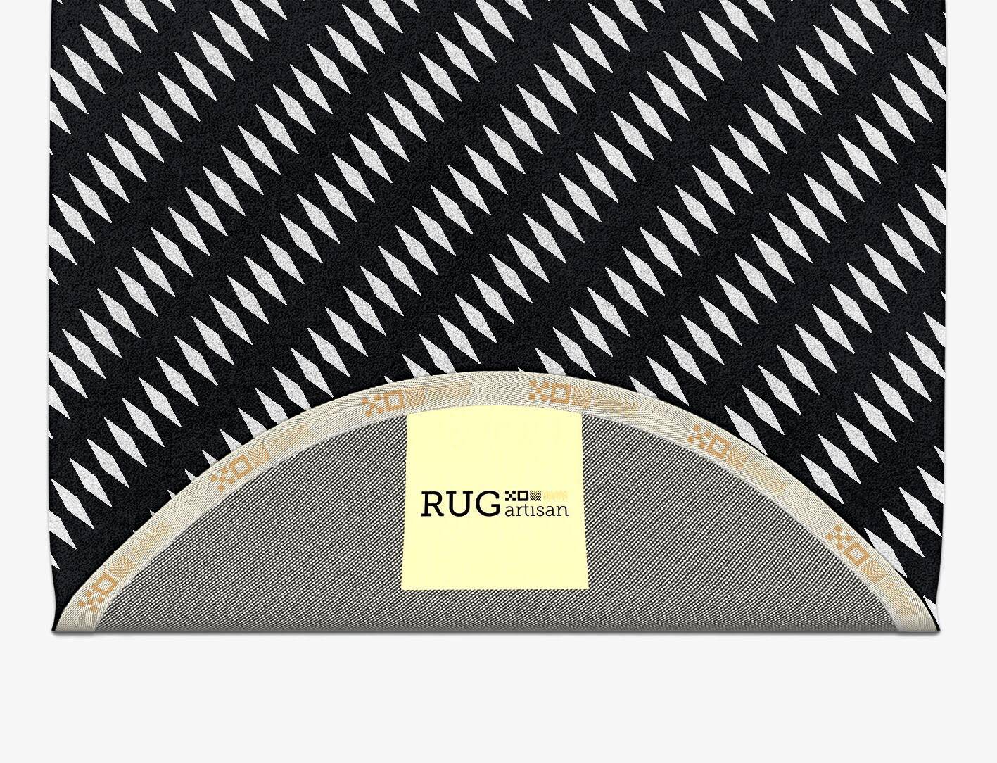 Glen Black Monochrome Capsule Hand Tufted Pure Wool Custom Rug by Rug Artisan