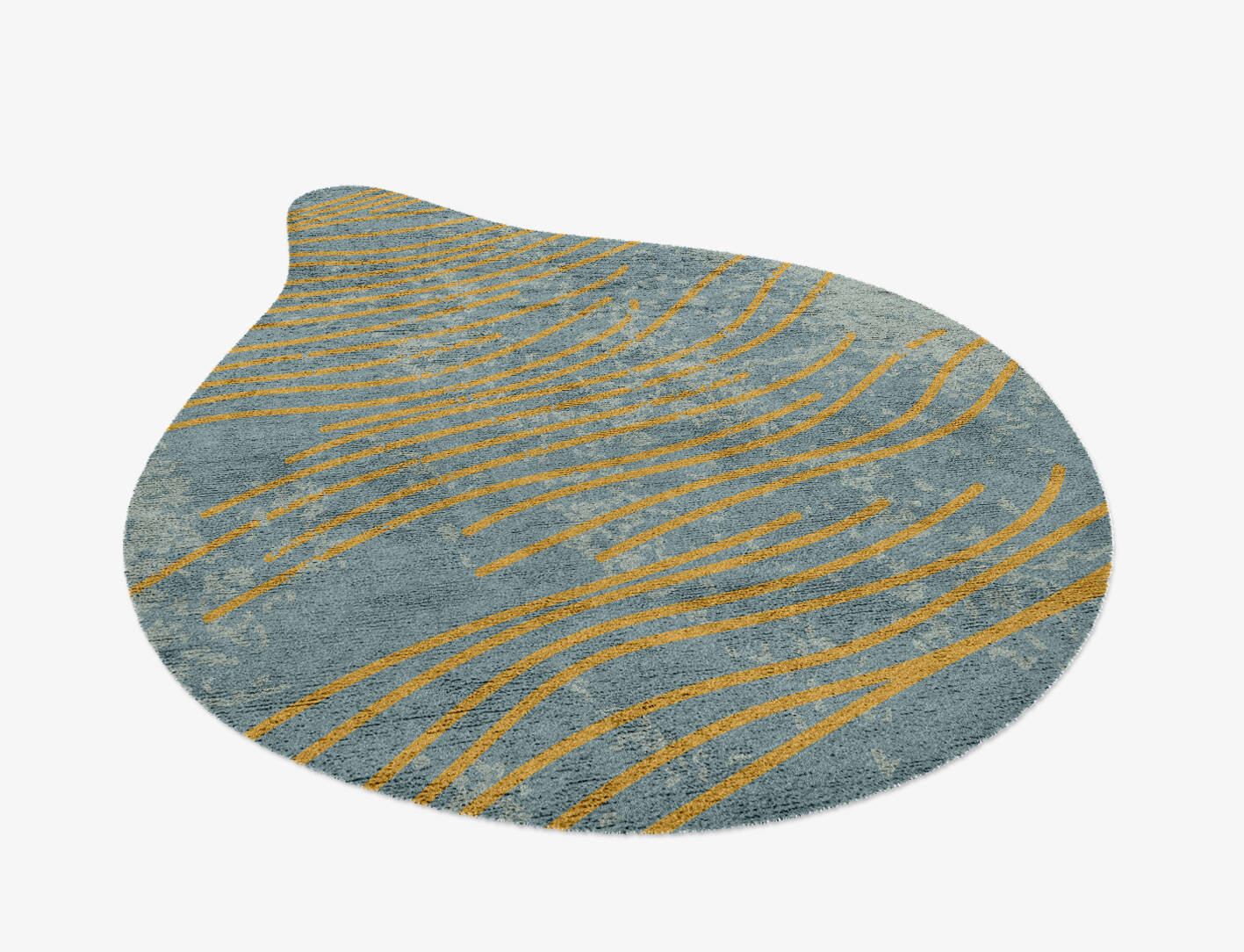 Glitz  Drop Hand Knotted Bamboo Silk Custom Rug by Rug Artisan