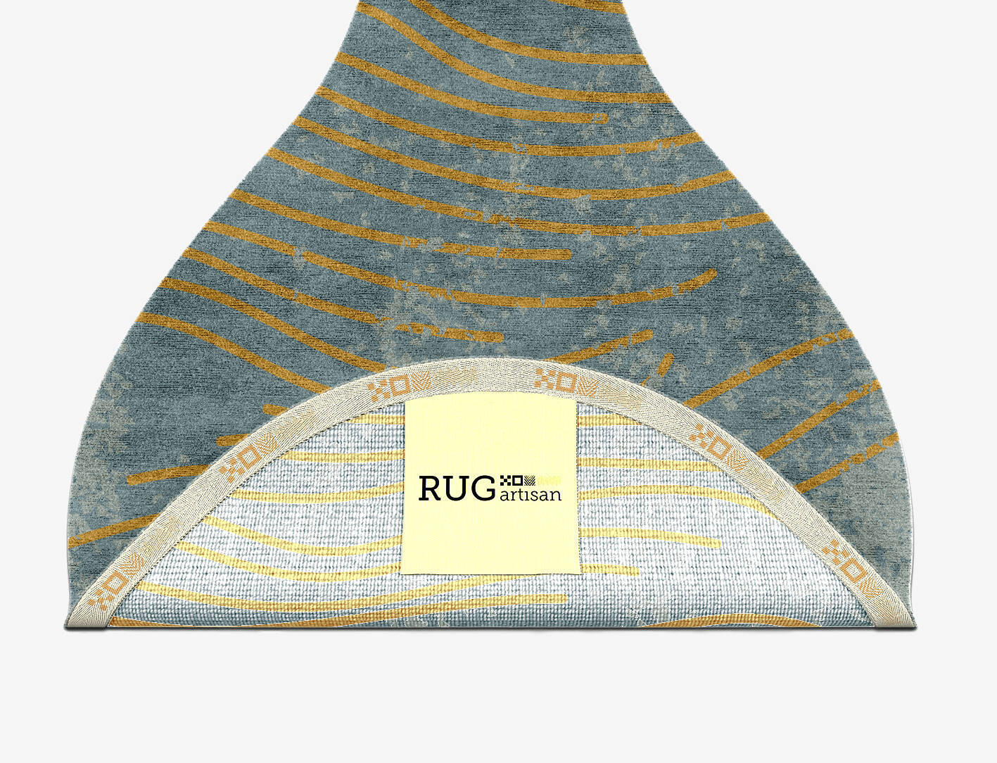 Glitz  Drop Hand Knotted Bamboo Silk Custom Rug by Rug Artisan