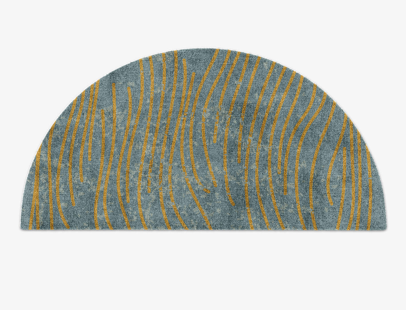 Glitz  Halfmoon Hand Knotted Bamboo Silk Custom Rug by Rug Artisan