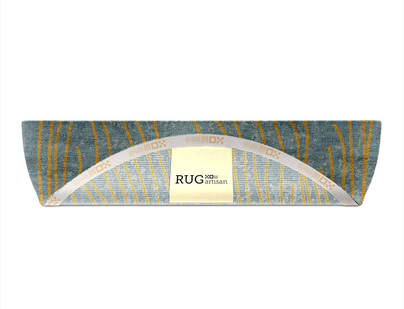 Glitz  Halfmoon Hand Knotted Bamboo Silk Custom Rug by Rug Artisan