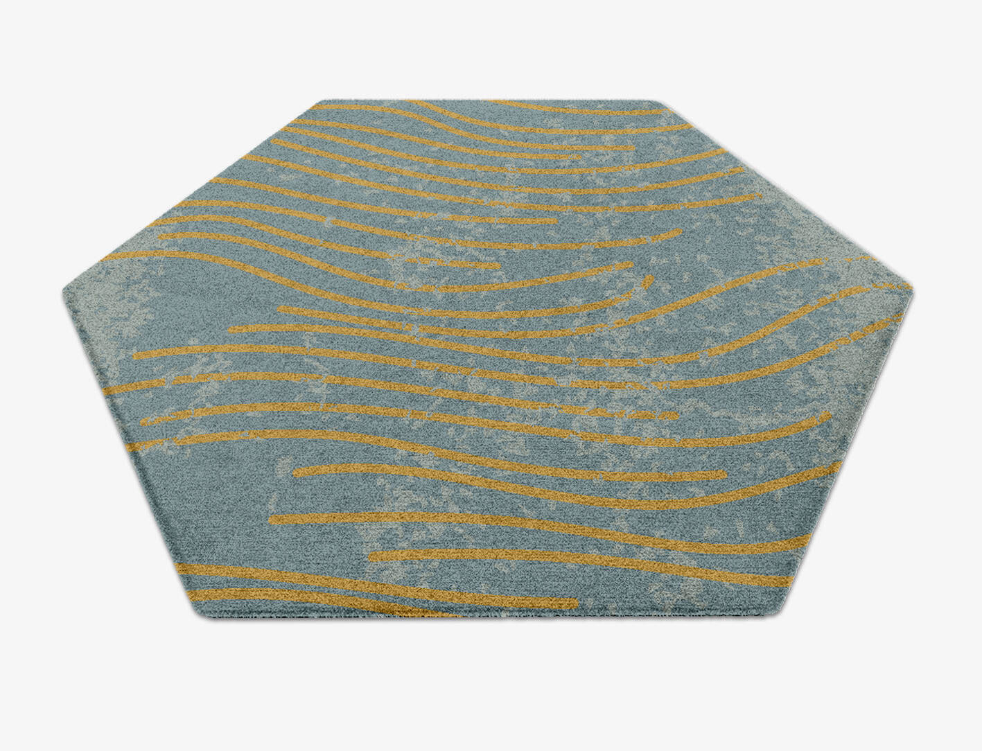 Glitz  Hexagon Hand Knotted Tibetan Wool Custom Rug by Rug Artisan