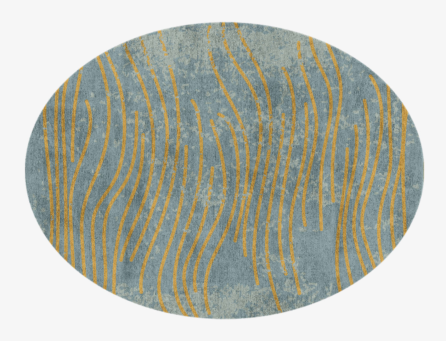 Glitz  Oval Hand Knotted Bamboo Silk Custom Rug by Rug Artisan