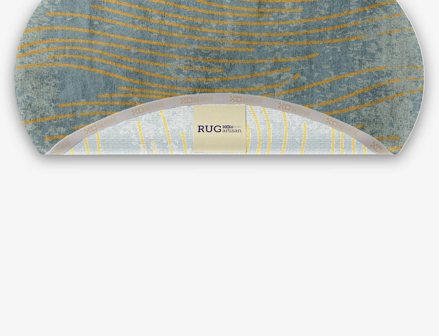 Glitz  Oval Hand Knotted Bamboo Silk Custom Rug by Rug Artisan