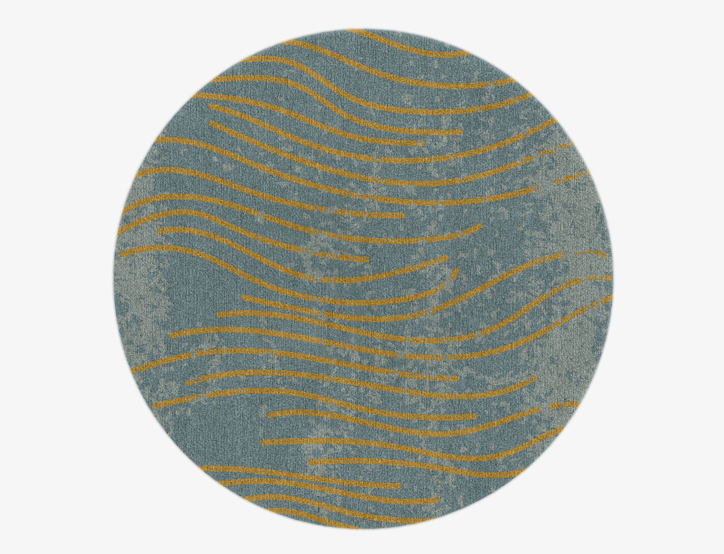 Glitz  Round Hand Knotted Tibetan Wool Custom Rug by Rug Artisan